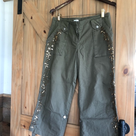 Cache .. beaded cargo pants - Picture 11 of 16